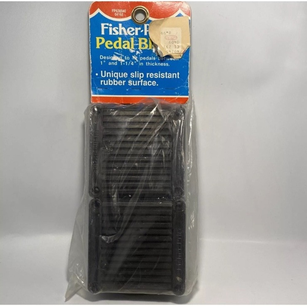 Vtg Fisher Price  Bicycle Tricycle Pedal Blocks NOS 1989 Slip Resistant‎ Rubber